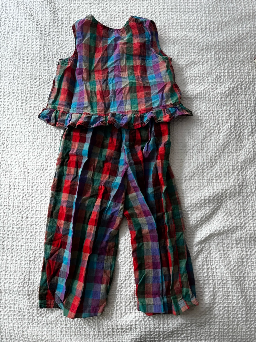 Girls Madras 100% Cotton Set, Size S